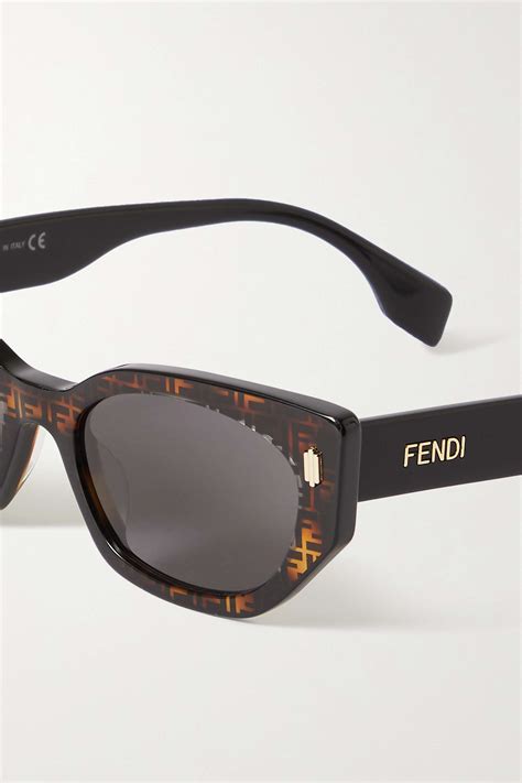 fendi tortoise shell sunglasses with rhinestone|Fendi Tortoiseshell Acetate Cat.